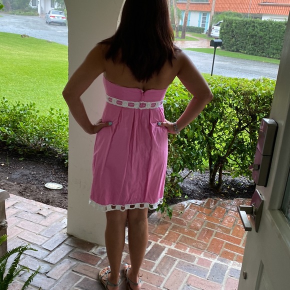 Lilly Pulitzer Betsy beaded embroidered Dress-Size 10 - Picture 4 of 7